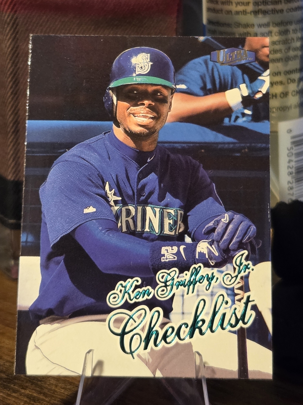 Ken Griffey Jr. Checklist Baseball Card - Seattle Mariners Blue